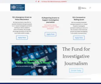 Fij.org(The Fund for Investigative Journalism) Screenshot