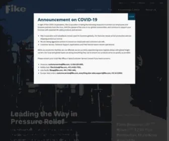 Fike.com(Explosion, Fire & Pressure Solutions) Screenshot