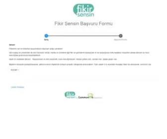 Fikirsensin.com(Fikir Sensin Başvuru Formu) Screenshot