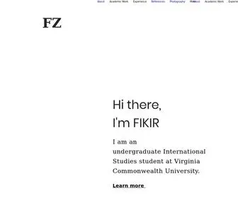 Fikirzelalem.com(Fikir Zelalem Portfolio) Screenshot