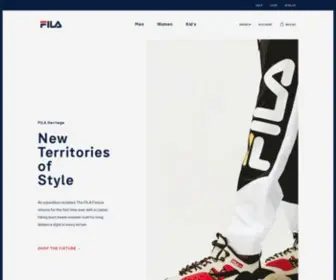 Fila.com(Sportswear, Sneakers, & Tennis Apparel) Screenshot