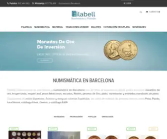 Filabell.es(Tienda Numismatica Filatelia en Barcelona) Screenshot