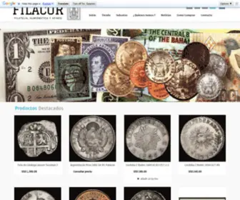 Filacor.com(Filacor Numismatica y Filatelia) Screenshot