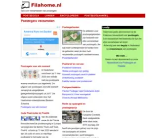 Filahome.nl(Informatie voor verzamelaars van postzegels) Screenshot