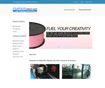 Filamentdirect.com(3D Printer Filament) Screenshot