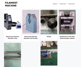 Filamentmachine.com(Supplier of Filament Machine Parts) Screenshot