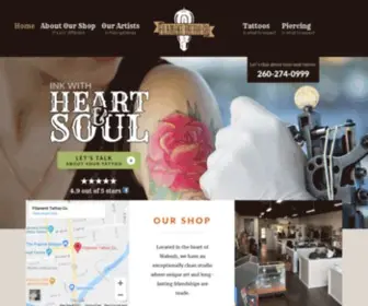 Filamenttattooco.com(Tattoo and Piercing Shop and Parlor) Screenshot