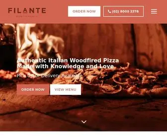 Filantepizzeria.com.au(Filante Woodfire Pizzeria Banksmeadow) Screenshot