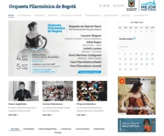 Filarmonicabogota.gov.co(Orquesta) Screenshot