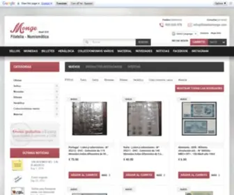 Filateliamonge.com(Filatelia Monge) Screenshot