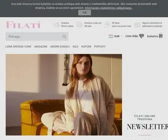 Filati.hr(FILATI internetska trgovina visokokvalitetne vune i pređe LANA GROSSA za pletenje) Screenshot