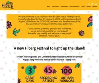 Filbergfestival.com(Filberg Festival) Screenshot