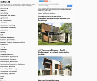 Filbuild.com(Contractor Philippines Company Business Supplier Directory) Screenshot