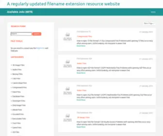File-Names.com(A regularly updated filename extension resource website) Screenshot
