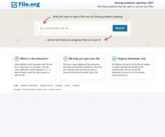 File.org(We help you open your files) Screenshot