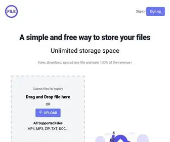 File.rip(A simple and free way to store your files) Screenshot