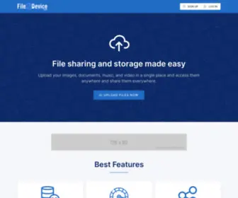 File2Device.com(File sharing and storage made easy) Screenshot