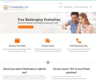 Filebankruptcyhelp.com(File Bankruptcy Help) Screenshot