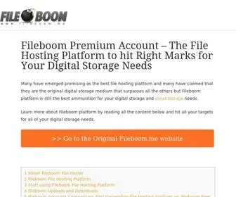 Fileboompremium.com(Fileboom Premium Account) Screenshot