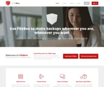 Filebox.com(Cloud Storage without limits) Screenshot