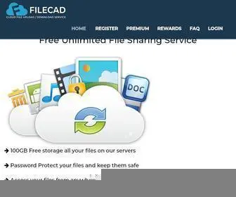 Filecad.com(File Hosting and Sharing Service) Screenshot