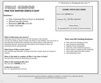 Filecargo.com(Free File Hosting) Screenshot