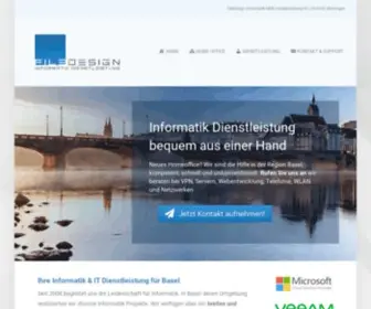 Filedesign.com(Informatik Dienstleistung in der Region Basel wie auch IT Beratung) Screenshot