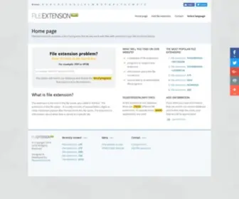 Fileextension.info(All file extensions in one place) Screenshot