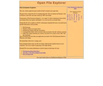 Fileextensionexplorer.com(File Extension Explorer) Screenshot