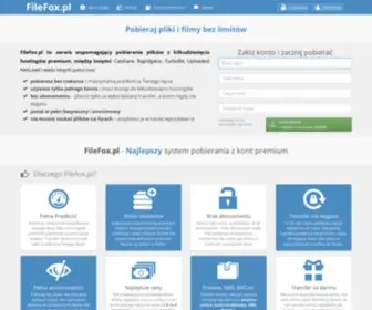 Filefox.pl(Pobieraj z wielu hostingów premium przy pomocy jednego konta) Screenshot