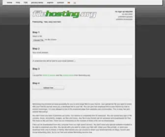 Filehosting.org(Send & Share Large Files Online) Screenshot