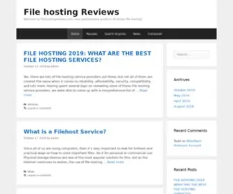 Filehostingreviews.com(File hosting Reviews) Screenshot