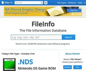 Fileinfo.com(The File Format Database) Screenshot
