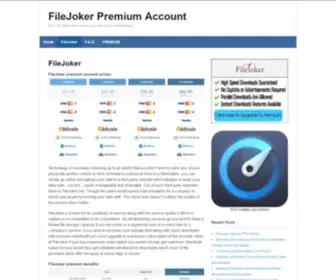 Filejokerpremium.com(FileJoker Premium Account) Screenshot