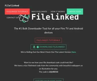 Filelinked.com(The #1 Bulk Downloader Tool for all your Fire TV and Android devices) Screenshot