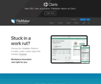 Filemaker.co.uk(Claris International Inc) Screenshot