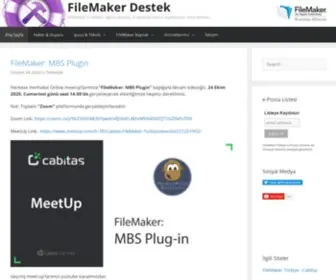 Filemakerdestek.com(FileMaker Destek) Screenshot