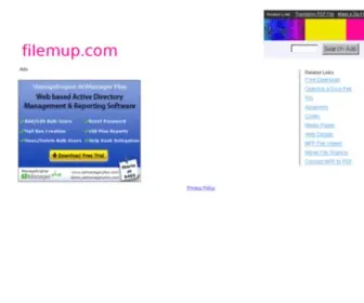 Filemup.com(Easy way to share your files) Screenshot