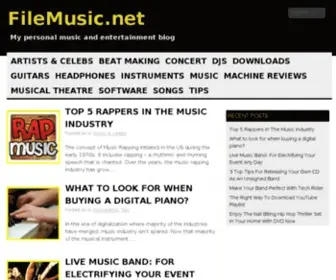 Filemusic.net(My Personal Music and Entertainment Blog) Screenshot