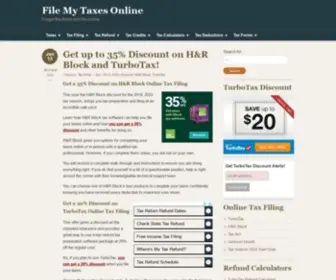 Filemytaxesonline.org(File My Taxes Online) Screenshot