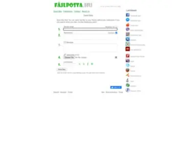 Fileposta.hu(File sending or send upload large files via the internet) Screenshot