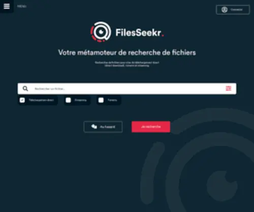 Files-Seekr.com(Votre métamoteur de recherche de fichiers pour sites de téléchargement direct (direct download)) Screenshot