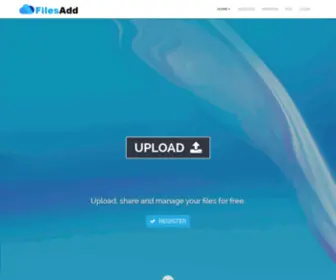 Filesadd.com(Free Upload File and Share Online) Screenshot