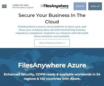 Filesanywhere.com(FilesAnywhere Secure Cloud) Screenshot