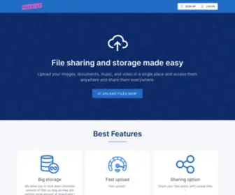 Filescaz.com(File sharing and storage made easy) Screenshot