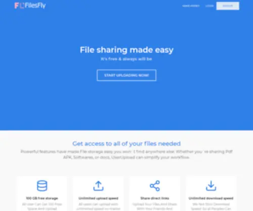Filesfly.cc(Easy way to share your files) Screenshot