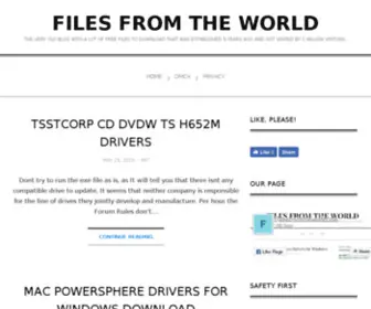 Filesfromtheworld.net(Files from the world) Screenshot