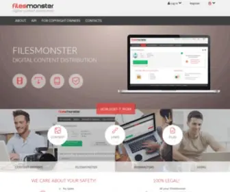 Filesmonster.com(Digital Content Distribution) Screenshot