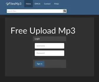 FilesMP3.com(FilesMp3 Free Upload Server) Screenshot