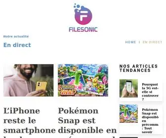 Filesonic.fr(Actualités high tech) Screenshot